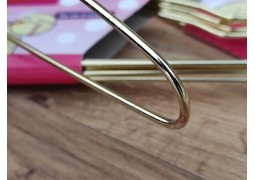 Вішалки-плечики металеві (золотисті) 400х3,5мм. (гурт. 200шт.)